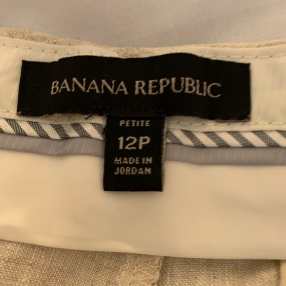 BANANA REPUBLIC 100% LINEN ANKLE PANTS - Picture 5 of 6